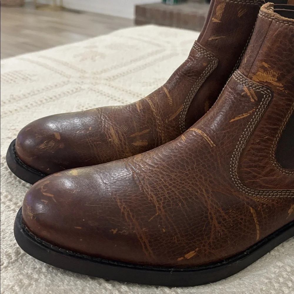 CLARKS Mens‎ Casual Pull On Boots Faulkner On Chelsea Boots Size 11